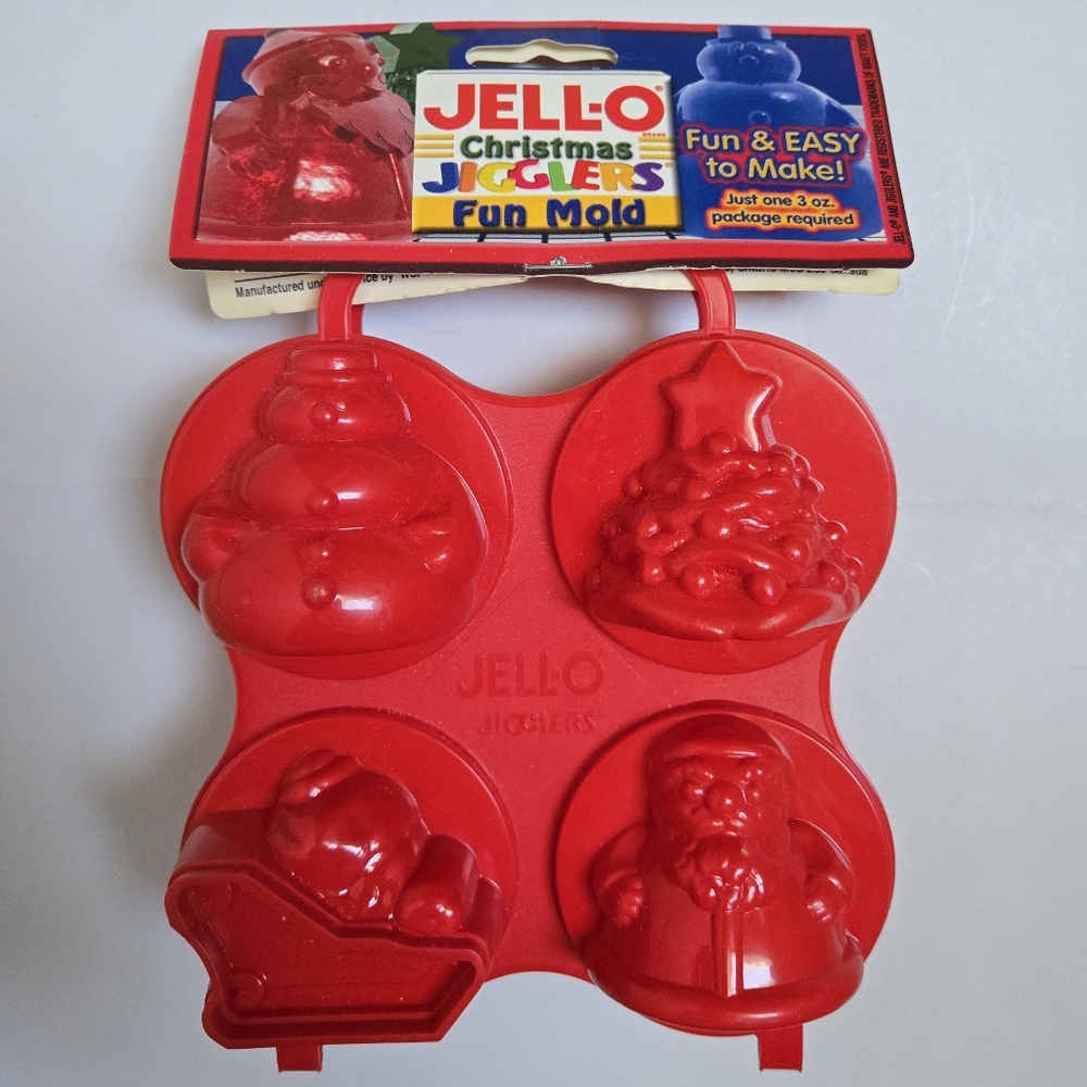 Vintage Jell-o Christmas Jigglers Fun Mold NEW